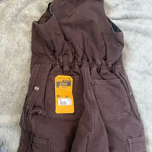 Carhartt Women’s Weathered Duck Insulated Biberall - Picture 5 of 16